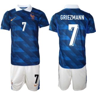 Frankrike Hemmaställ VM 2026 Antoine Griezmann #7 Herr – Fotbollströja + Shorts