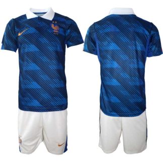 Frankrike Hemmaställ VM 2026 Herr – Fotbollströja + Shorts