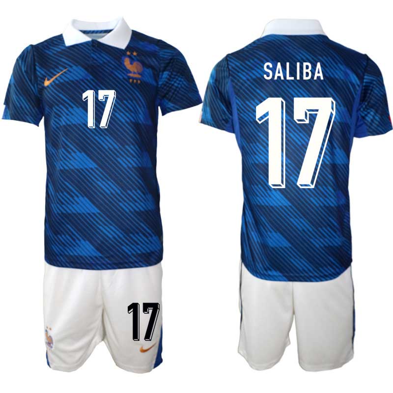 Frankrike Hemmaställ VM 2026 William Saliba #17 Herr – Fotbollströja + Shorts 1 Frankrike Hemmaställ VM 2026 William Saliba #17 Herr – Fotbollströja + Shorts