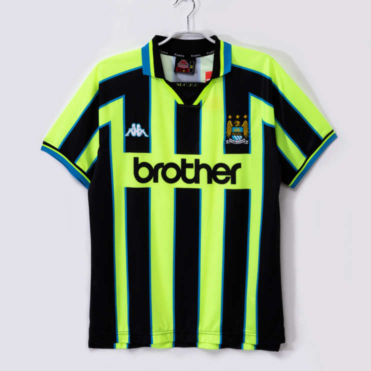 Manchester City 1998/99 Retro Bortatröja – Klassisk Fotbollströja 1 Manchester City 1998/99 Retro Bortatröja – Klassisk Fotbollströja