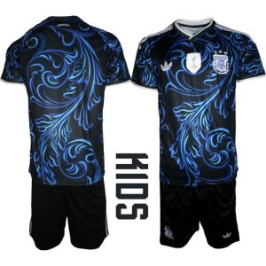 Argentina Bortaställ VM 2026 Barn – Fotbollsset Tröja & Shorts
