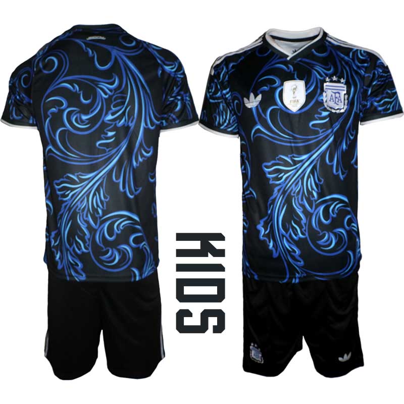 Argentina Bortaställ VM 2026 Barn – Fotbollsset Tröja & Shorts