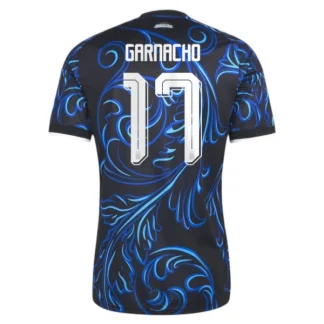 Argentina Bortatröja VM 2026 Herr – Alejandro Garnacho #17 Fotbollströja