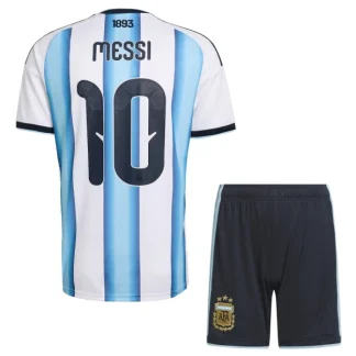 Argentina Hemmaställ VM 2026 Barn – Lionel Messi #10 Fotbollströja