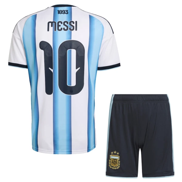 Argentina Hemmaställ VM 2026 Barn – Lionel Messi #10 Fotbollströja