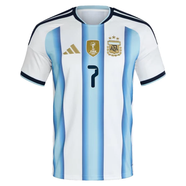 Argentina Hemmatröja VM 2026 Herr – Rodrigo De Paul #7 Fotbollströja