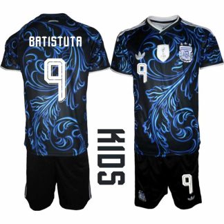 Argentina VM 2026 Bortatröja Barn – Gabriel Batistuta #9 Fotbollströja och Shorts Set