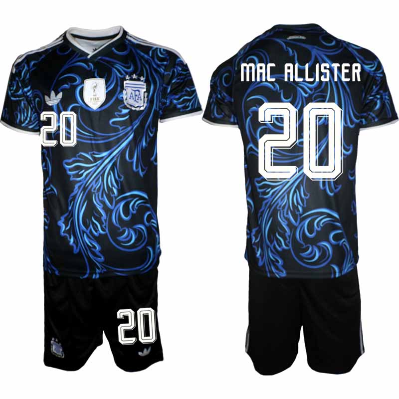 Argentina VM 2026 Bortatröja Herr – Alexis Mac Allister #20 Fotbollströja och Shorts Set 1 Argentina VM 2026 Bortatröja Herr – Alexis Mac Allister #20 Fotbollströja och Shorts Set