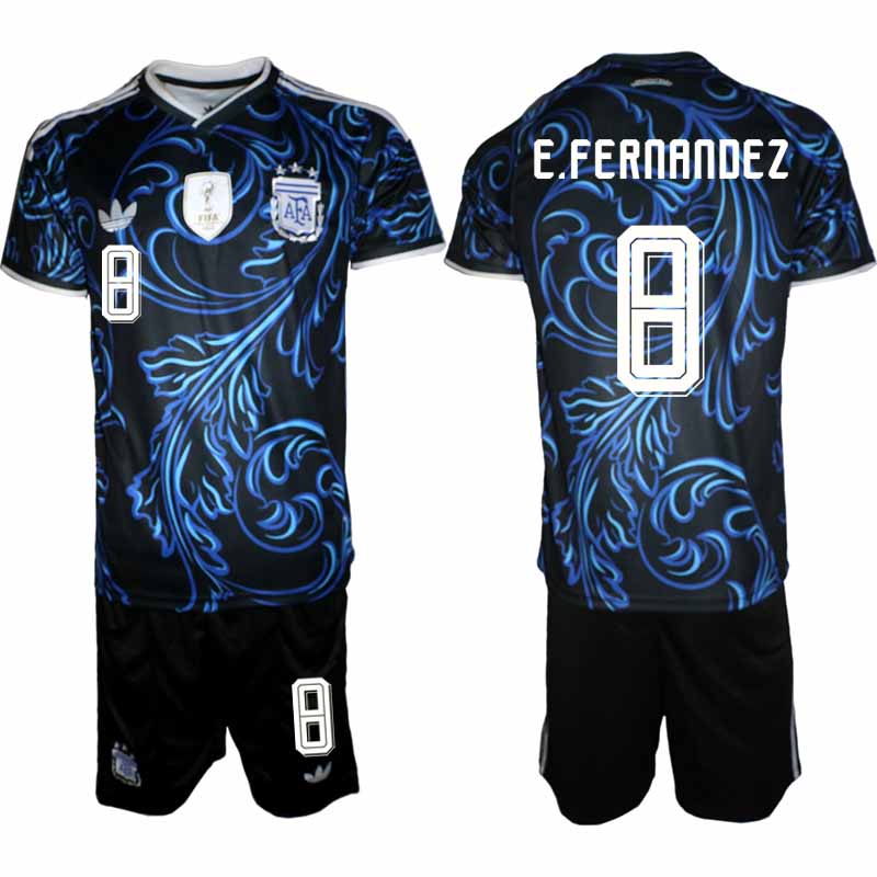 Argentina VM 2026 Bortatröja Herr – Enzo Fernández #8 Fotbollströja och Shorts Set 1 Argentina VM 2026 Bortatröja Herr – Enzo Fernández #8 Fotbollströja och Shorts Set