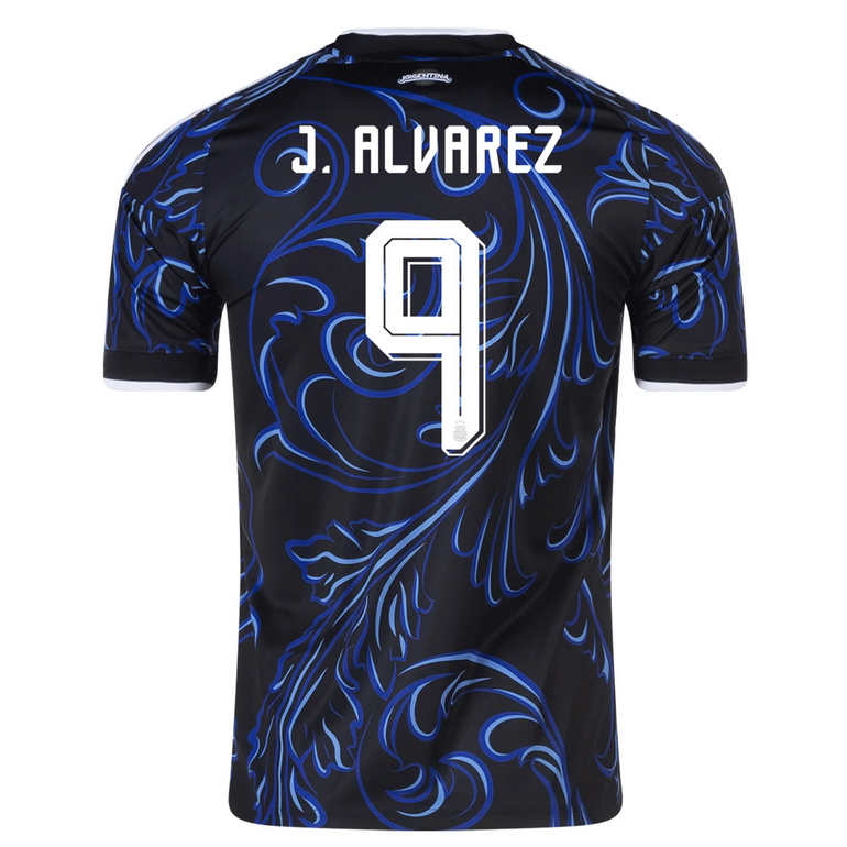 Argentina Bortatröja VM 2026 Herr – Julián Álvarez #9 Fotbollströja 1 Argentina VM 2026 Bortatröja Herr Julián Álvarez #9 Kortärmad Fotbollströja