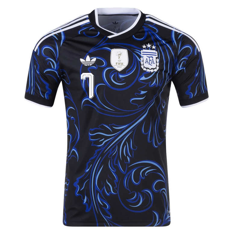 Argentina Bortatröja VM 2026 Herr – Rodrigo De Paul #7 Fotbollströja 2 Argentina VM 2026 Bortatröja Herr Rodrigo De Paul #7 Kortärmad Fotbollströja