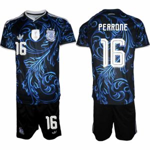 Argentina VM 2026 Bortatröja Herr – Máximo Perrone #16 Fotbollströja och Shorts Set