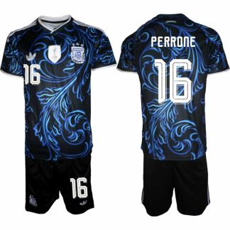 Argentina VM 2026 Bortatröja Herr – Máximo Perrone #16 Fotbollströja och Shorts Set