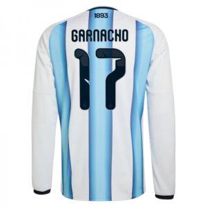 Argentina VM 2026 Hemmatröja Herr – Alejandro Garnacho #17 Långärmad Fotbollströja