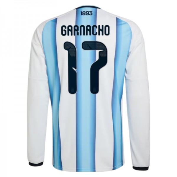 Argentina VM 2026 Hemmatröja Herr – Alejandro Garnacho #17 Långärmad Fotbollströja