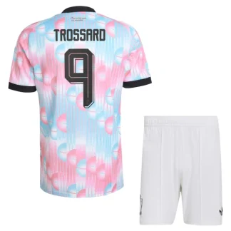 Belgien Bortaställ VM 2026 Barn – Leandro Trossard #9 Fotbollströja