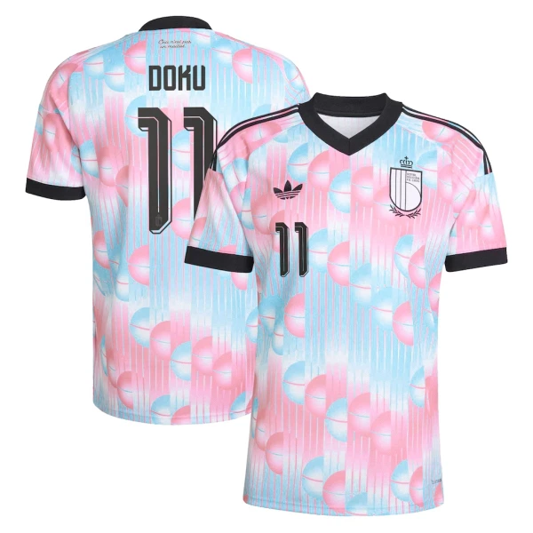 Belgien Bortatröja VM 2026 Herr – Jérémy Doku #11 Fotbollströja 3 Belgien Bortatröja VM 2026 Herr – Jérémy Doku #11 Fotbollströja