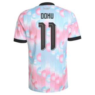 Belgien Bortatröja VM 2026 Herr – Jérémy Doku #11 Fotbollströja