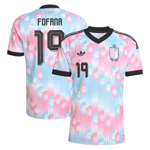 Belgien Bortatröja VM 2026 Herr – Malick Fofana #19 Fotbollströja 3 Belgien Bortatröja VM 2026 Herr – Malick Fofana #19 Fotbollströja