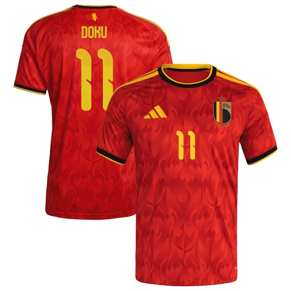 Belgien Hemmatröja VM 2026 Herr – Jérémy Doku #11 Fotbollströja 3 Belgien Hemmatröja VM 2026 Herr – Jérémy Doku #11 Fotbollströja