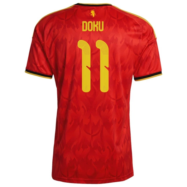 Belgien Hemmatröja VM 2026 Herr – Jérémy Doku #11 Fotbollströja 1 Belgien Hemmatröja VM 2026 Herr – Jérémy Doku #11 Fotbollströja
