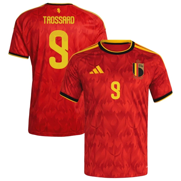 Belgien Hemmatröja VM 2026 Herr – Leandro Trossard #9 Fotbollströja 3 Belgien Hemmatröja VM 2026 Herr – Leandro Trossard #9 Fotbollströja