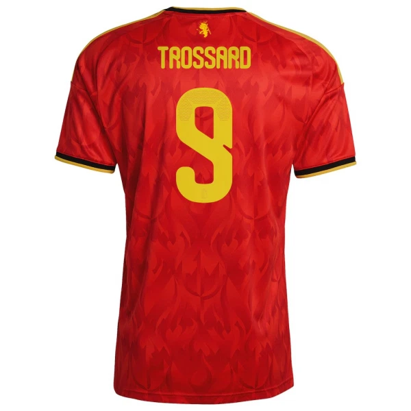 Belgien Hemmatröja VM 2026 Herr – Leandro Trossard #9 Fotbollströja 1 Belgien Hemmatröja VM 2026 Herr – Leandro Trossard #9 Fotbollströja