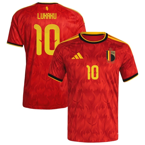 Belgien Hemmatröja VM 2026 Herr – Romelu Lukaku #10 Fotbollströja 3 Belgien Hemmatröja VM 2026 Herr – Romelu Lukaku #10 Fotbollströja