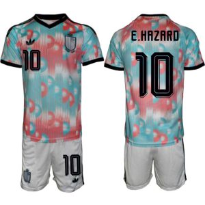 Belgien VM 2026 Bortatröja Herr – Eden Hazard #10 Fotbollströja och Shorts Set