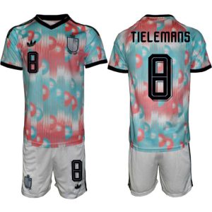 Belgien VM 2026 Bortatröja Herr – Youri Tielemans #8 Fotbollströja och Shorts Set