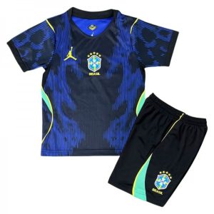 Brasilien Bortaställ VM 2026 Barn – Fotbollströja & Shorts (Set)
