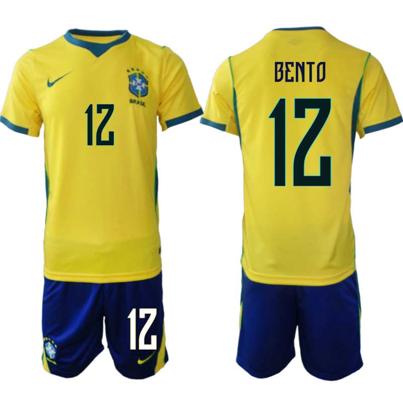 Brasilien Hemmaställ VM 2026 Herr – Bento #12 Fotbollsset Tröja & Shorts 1 Brasilien Hemmaställ VM 2026 Herr – Bento #12 Fotbollsset Tröja & Shorts