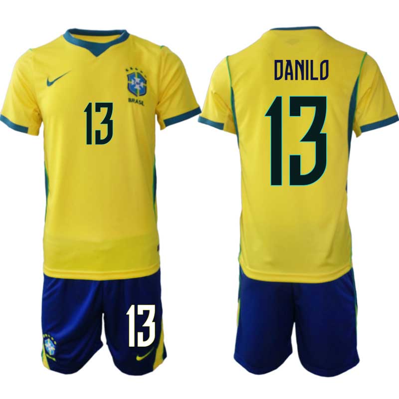 Brasilien Hemmaställ VM 2026 Herr – Danilo #13 Fotbollsset Tröja & Shorts 1 Brasilien Hemmaställ VM 2026 Herr – Danilo #13 Fotbollsset Tröja & Shorts