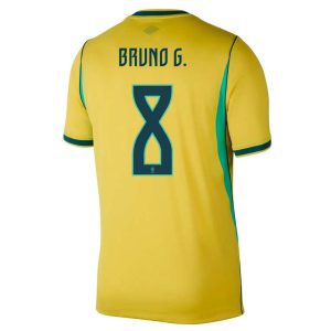 Brasilien Hemmatröja VM 2026 Herr – Bruno Guimarães #8 Fotbollströja