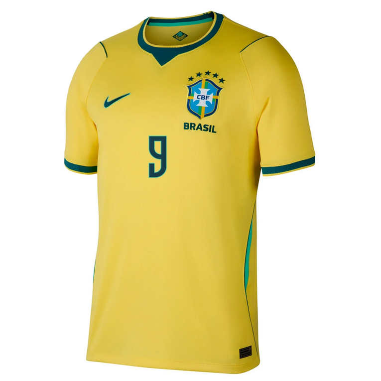 Brasilien Hemmatröja VM 2026 Herr – João Pedro #9 Fotbollströja 2 Brasilien Hemmatröja VM 2026 Herr – João Pedro #9 Fotbollströja