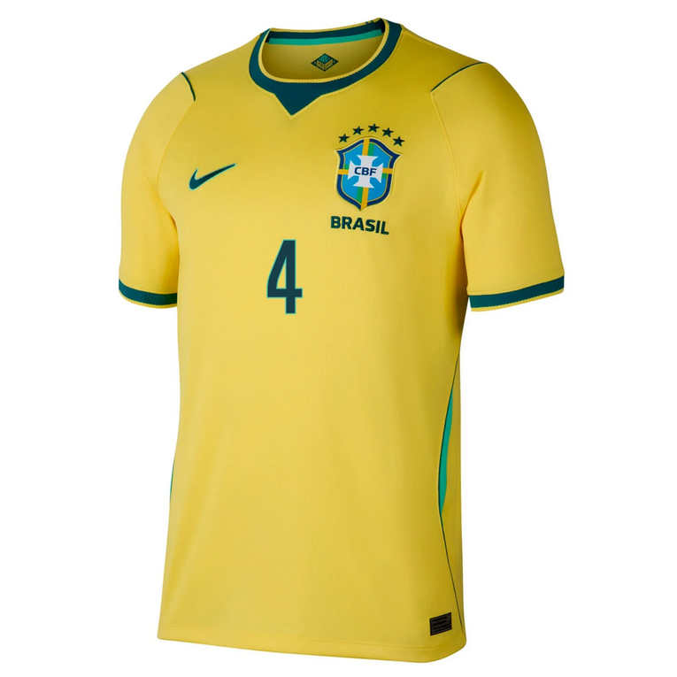 Brasilien Hemmatröja VM 2026 Herr – Marquinhos #4 Fotbollströja