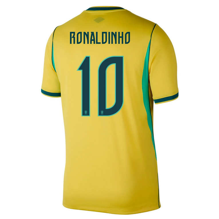 Brasilien Hemmatröja VM 2026 Herr – Ronaldinho #10 Fotbollströja