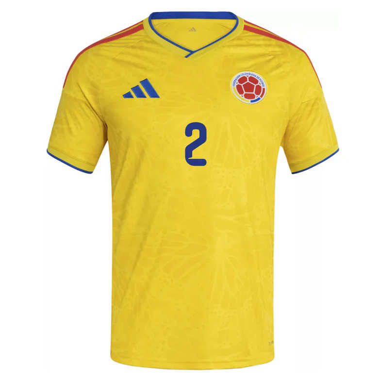 Colombia Hemmatröja VM 2026 Herr – Carlos Cuesta #2 Fotbollströja Colombia Hemmatröja VM 2026 Herr – Carlos Cuesta #2 Fotbollströja