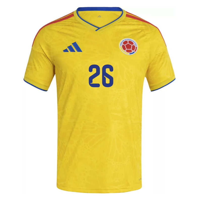 Colombia Hemmatröja VM 2026 Herr – Deiver Machado #26 Fotbollströja 2 Colombia Hemmatröja VM 2026 Herr – Deiver Machado #26 Fotbollströja