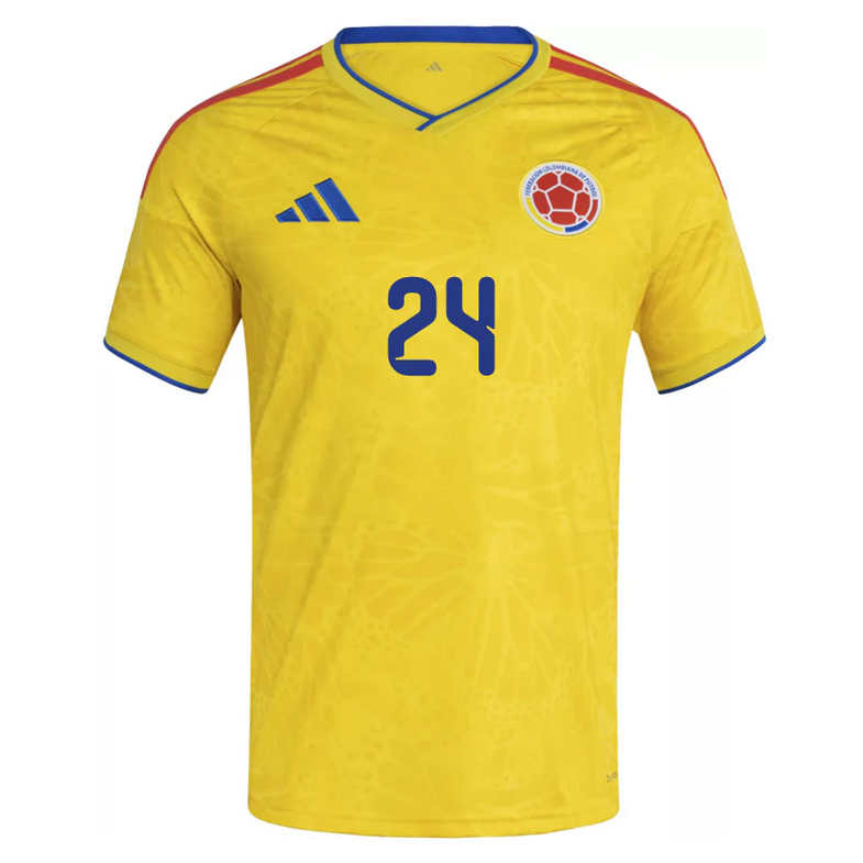 Colombia Hemmatröja VM 2026 Herr – Jhon Córdoba #24 Fotbollströja 2 Colombia Hemmatröja VM 2026 Herr – Jhon Córdoba #24 Fotbollströja