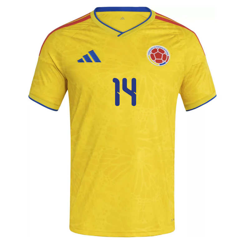 Colombia Hemmatröja VM 2026 Herr – Jhon Durán #14 Fotbollströja