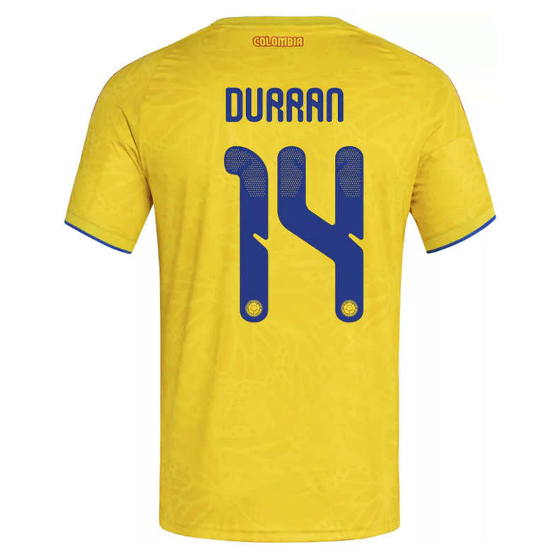 Colombia Hemmatröja VM 2026 Herr – Jhon Durán #14 Fotbollströja