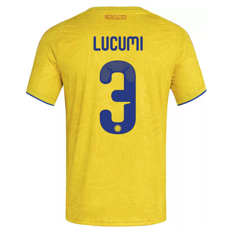 Colombia Hemmatröja VM 2026 Herr – Jhon Lucumí #3 Fotbollströja