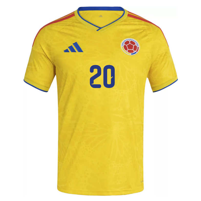 Colombia Hemmatröja VM 2026 Herr – Juan Fernando Quintero #20 Fotbollströja