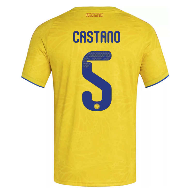 Colombia Hemmatröja VM 2026 Herr – Kevin Castaño #5 Fotbollströja Colombia Hemmatröja VM 2026 Herr – Kevin Castaño #5 Fotbollströja