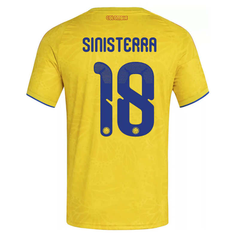 Colombia Hemmatröja VM 2026 Herr – Luis Sinisterra #18 Fotbollströja 1 Colombia Hemmatröja VM 2026 Herr – Luis Sinisterra #18 Fotbollströja
