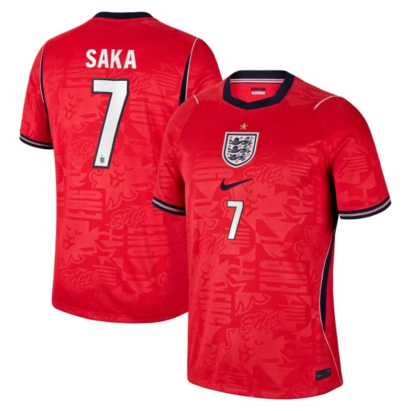 England Bortatröja VM 2026 Herr – Bukayo Saka #7 Fotbollströja