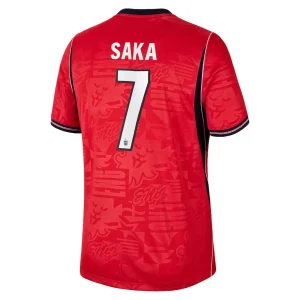 England Bortatröja VM 2026 Herr – Bukayo Saka #7 Fotbollströja