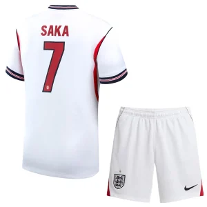 England Hemmaställ VM 2026 Barn – Bukayo Saka #7 Fotbollströja