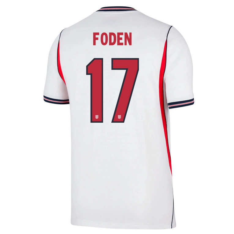 England Hemmatröja VM 2026 Herr – Phil Foden #17 Fotbollströja